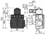 PIZZATO ELETTRICA Interruptor de seguridad de bisagra FZ NC + NA gris y rojo