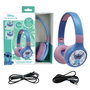 LEXIBOOK Auriculares 2 en 1 Disney Stitch Bluetooth y con cable