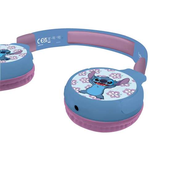 LEXIBOOK Auriculares 2 en 1 Disney Stitch Bluetooth y con cable
