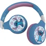 LEXIBOOK Auriculares 2 en 1 Disney Stitch Bluetooth y con cable