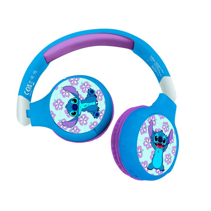 Lexibook Auriculares Inalámbricos Bluetooth Disney Stitch Hpbt010D +3 Años