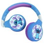 LEXIBOOK Auriculares 2 en 1 Disney Stitch Bluetooth y con cable
