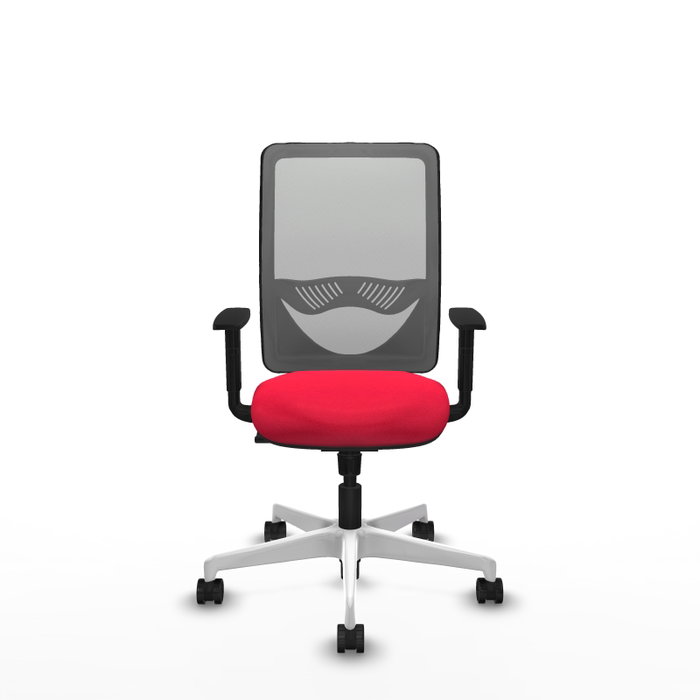 PIQUERAS Y CRESPO Silla de oficina Zulema Roja con Malla Gris PIQUERAS Y CRESPO Silla de oficina Zulema Roja con Malla Gris