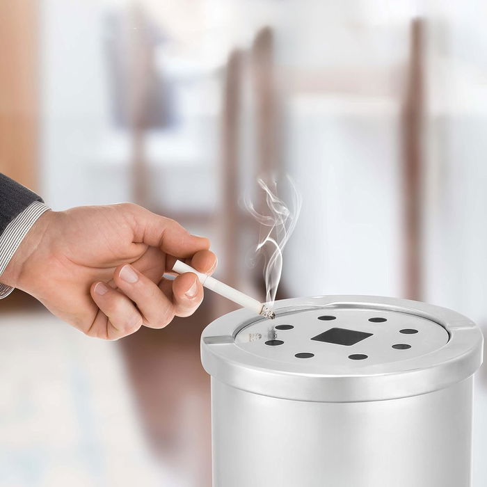 Inde Papelera-Cenicero Ss 8L 14.7x14.7x56.5cm (4 Unidades) Inde Papelera-Cenicero Ss 8L 14.7x14.7x56.5cm (4 Unidades)