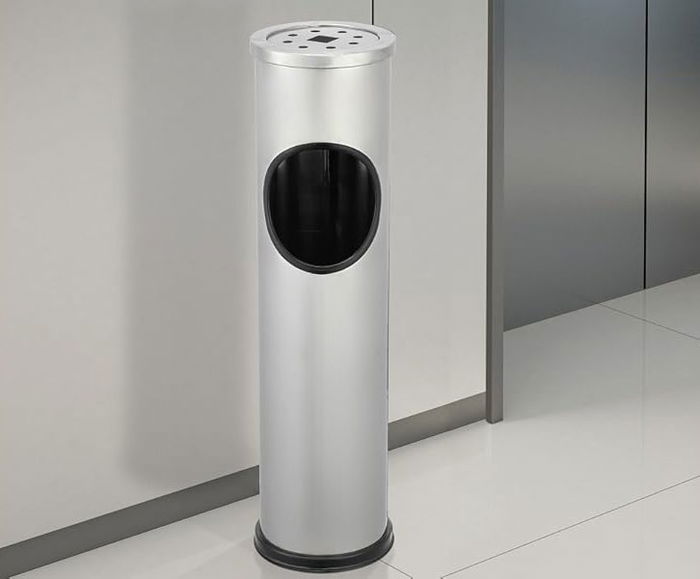 Inde Papelera-Cenicero Ss 8L 14.7x14.7x56.5cm (4 Unidades) Inde Papelera-Cenicero Ss 8L 14.7x14.7x56.5cm (4 Unidades)