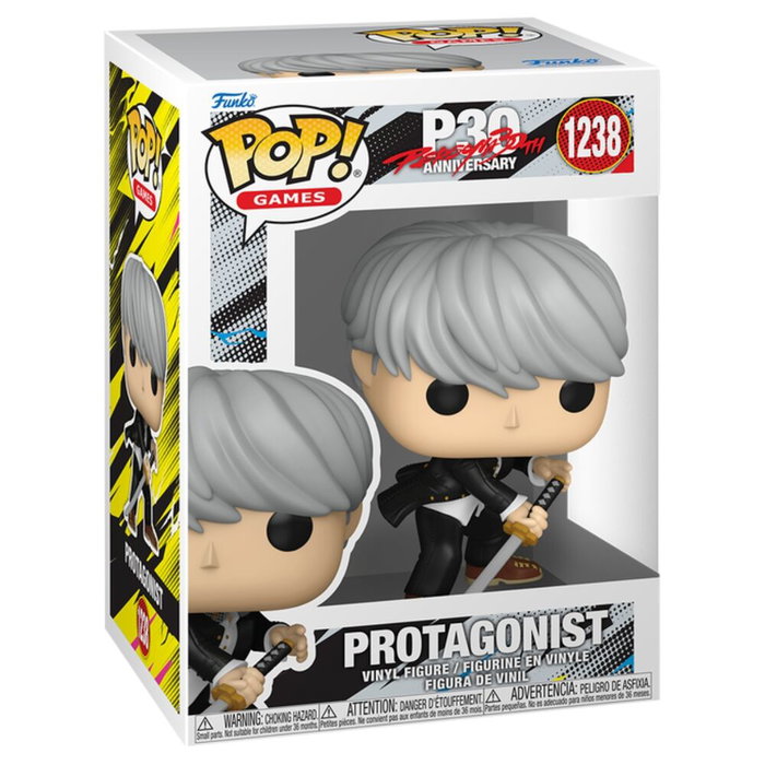 Persona 4 Figura POP! Games Vinyl Protagonist (Yu) 9 cm Persona 4 Figura POP! Games Vinyl Protagonist (Yu) 9 cm