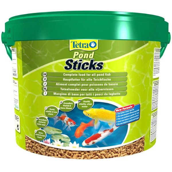 Tetra Pond Sticks Alimento Completo para Peces de Estanque de Jardín 10 Litros Tetra Pond Sticks Alimento Completo para Peces de Estanque de Jardín 10 Litros