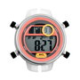 Watxandco RWA2010 Reloj Digital para Mujer con Caja Transparente y Esfera Roja