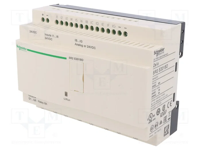 SCHNEIDER ELECTRIC Zelio Logic SR2E201BD Controlador Lógico Programable Compacto SCHNEIDER ELECTRIC Zelio Logic SR2E201BD Controlador Lógico Programable Compacto