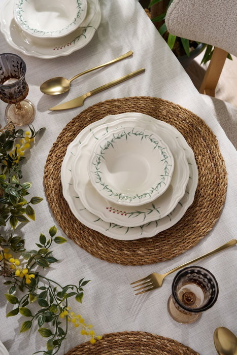 Hermia Windsor Garden Juego de Cena de Porcelana 24 Piezas