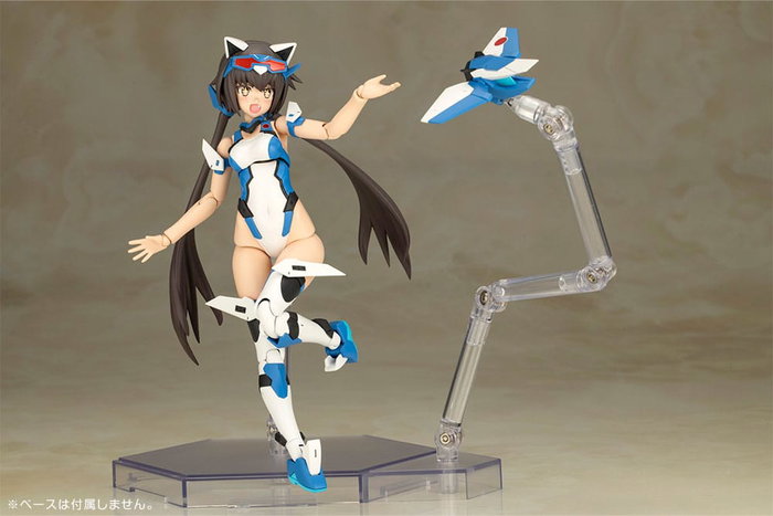 Frame Arms Girl Maqueta Plastic Model Kit Stylet Swimsuit Blue Impulse Color Ver. 16 cm