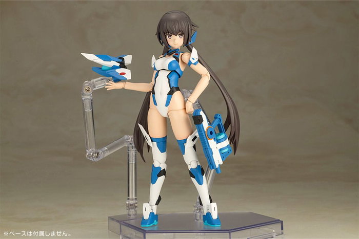 Frame Arms Girl Maqueta Plastic Model Kit Stylet Swimsuit Blue Impulse Color Ver. 16 cm