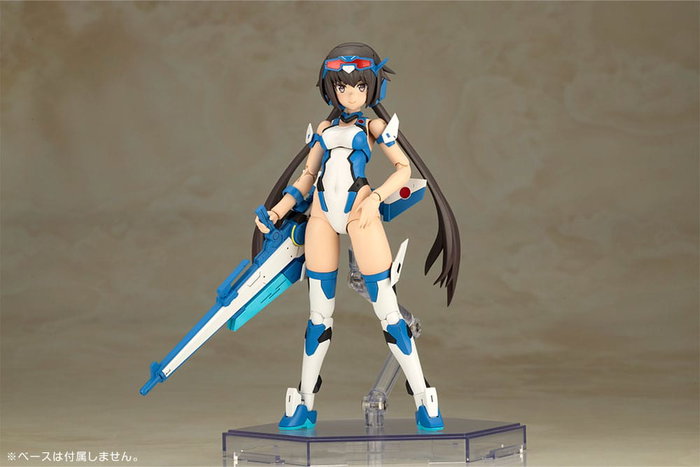 Frame Arms Girl Maqueta Plastic Model Kit Stylet Swimsuit Blue Impulse Color Ver. 16 cm