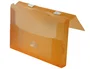 Beautone Carpeta Portadocumentos con Broche Polipropileno Din A4 Naranja Transparente 1.000 micras