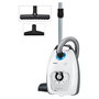 Siemens VSZ7442S Aspiradora cilíndrica 650W con Filtro Allergy Plus, color azul gris blanco