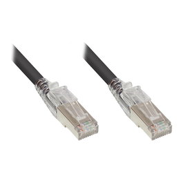 GoodConnections Cable de red Cat6a S/FTP de 2 m, Negro
