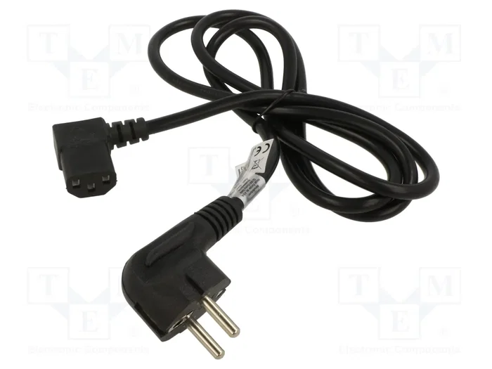 AKYGA Cable de alimentación H03VV-H 3x0,75mm2 Negro 1,5m AKYGA Cable de alimentación H03VV-H 3x0,75mm2 Negro 1,5m