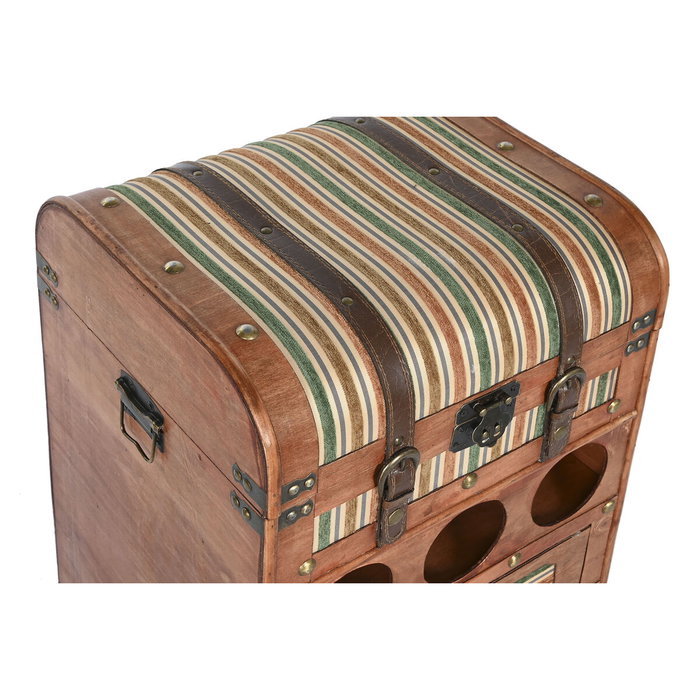 DKD Home Decor Botellero Alamo PU Marrón DKD Home Decor Botellero Alamo PU Marrón