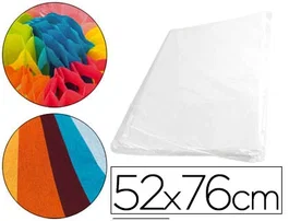 Liderpapel Papel seda blanco 52x76 cm 18 gr paquete 500 hojas