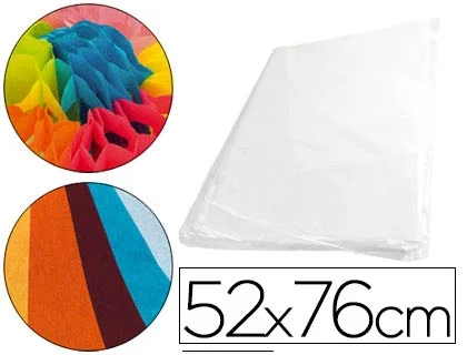 Liderpapel Papel seda blanco 52x76 cm 18 gr paquete 500 hojas Liderpapel Papel seda blanco 52x76 cm 18 gr paquete 500 hojas