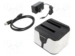 QOLTEC Estación de acoplamiento USB 3.0 para HDD/SSD SATA
