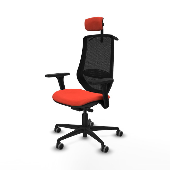 PIQUERAS Y CRESPO Silla de oficina Mardos Naranja oscuro y Negro PIQUERAS Y CRESPO Silla de oficina Mardos Naranja oscuro y Negro