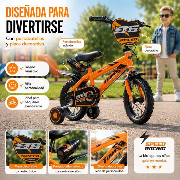 Toimsa Bicicleta 12" Speed Racing