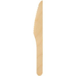 Duni Cuchillo Dinner de Madera Natural 16 cm (1000) - Un Solo Uso