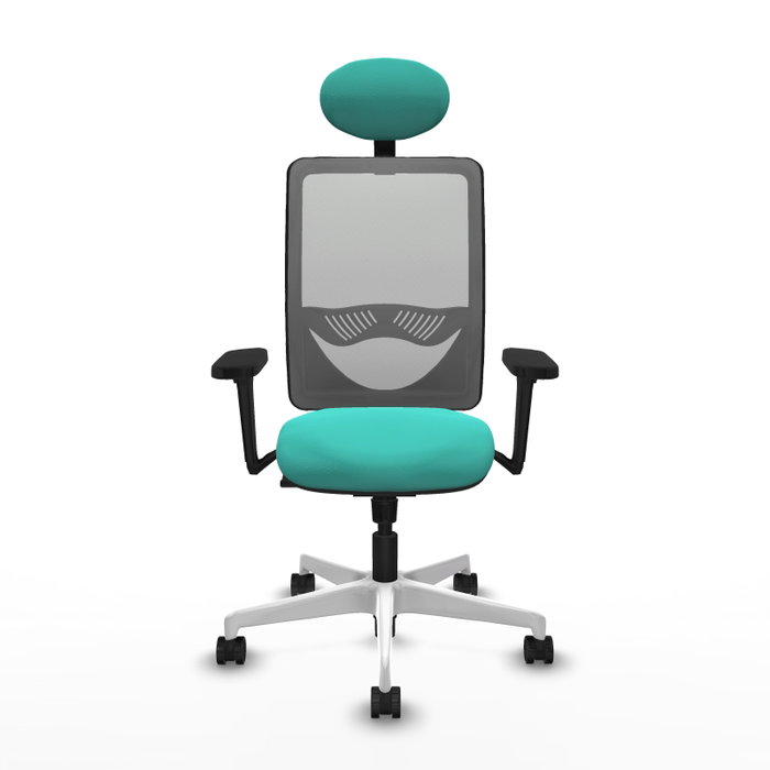 PIQUERAS Y CRESPO Silla de oficina Zulema con mecanismo Sincro, Turquesa y Gris PIQUERAS Y CRESPO Silla de oficina Zulema con mecanismo Sincro, Turquesa y Gris