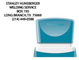 X'stamper Sello Quix Personalizable Color Negro Medidas 24x49 mm Q-12