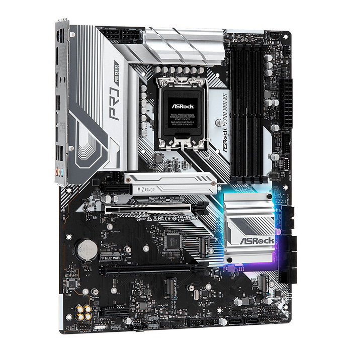 ASRock Z790 PRO RS ATX - Placa base Intel LGA 1700 para Core i5/i7/i9 con DDR5 hasta 128 GB, Thunderbolt, 2.5G LAN, PCIe 5.0, WiFi no incluido