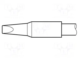 JBC TOOLS Punta de soldadura tipo destornillador 2,7x1mm