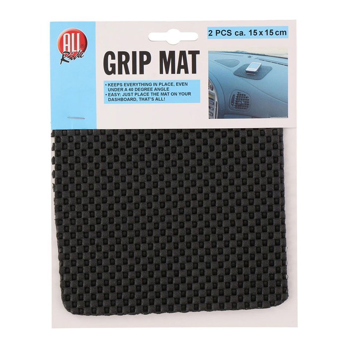 All Ride Pack 2 Almohadillas Antideslizantes 14 x 14 cm Goma Elástica Negro All Ride Pack 2 Almohadillas Antideslizantes 14 x 14 cm Goma Elástica Negro