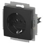 BUSCH-JAEGER BJ 20 EUC-915 SCHUKO® Steckdosen-Einsatz con Busch-balance® SI, Negro