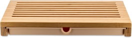 Alessi GAG02 Tabla de Cortar Pan en Madera de Bambú con Colector