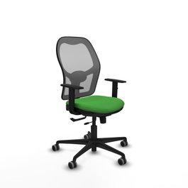 PIQUERAS Y CRESPO Silla de oficina Jorquera con mecanismo Sincro/Traslack Verde y Gris