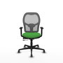 PIQUERAS Y CRESPO Silla de oficina Jorquera con mecanismo Sincro/Traslack Verde y Gris