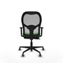 PIQUERAS Y CRESPO Silla de oficina Jorquera con mecanismo Sincro/Traslack Verde y Gris