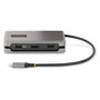StarTech.com Adaptador Multipuertos USB-C DKT31CDHPD3 HDMI/DP 4K 60Hz, Hub USB 3.2, 100W PD, Gris