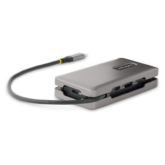 StarTech.com Adaptador Multipuertos USB-C DKT31CDHPD3 HDMI/DP 4K 60Hz, Hub USB 3.2, 100W PD, Gris