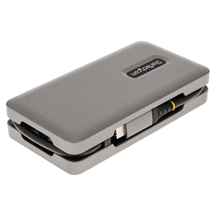 StarTech.com Adaptador Multipuertos USB-C DKT31CDHPD3 HDMI/DP 4K 60Hz, Hub USB 3.2, 100W PD, Gris