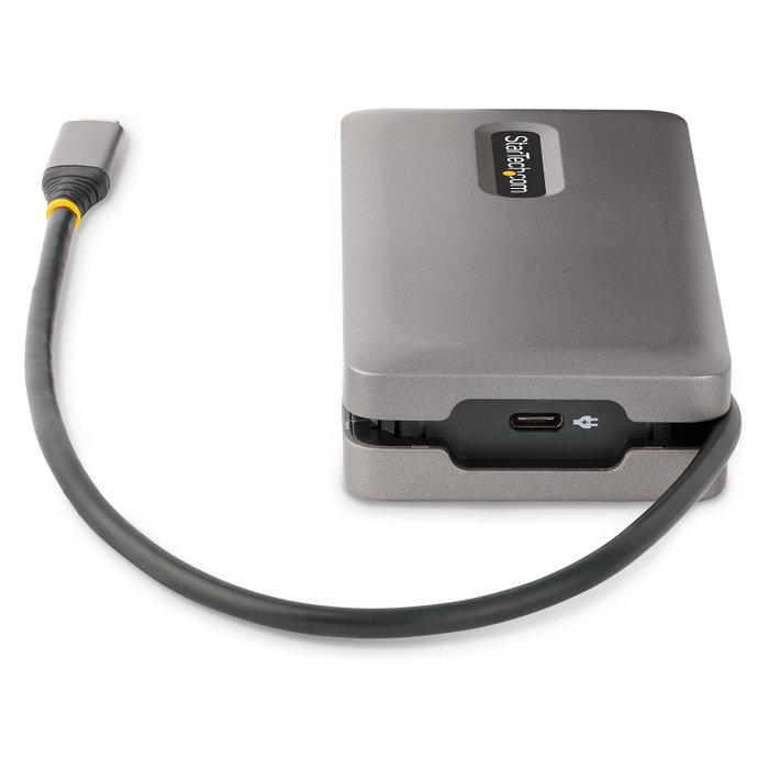 StarTech.com Adaptador Multipuertos USB-C DKT31CDHPD3 HDMI/DP 4K 60Hz, Hub USB 3.2, 100W PD, Gris
