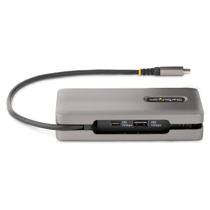 StarTech.com Adaptador Multipuertos USB-C DKT31CDHPD3 HDMI/DP 4K 60Hz, Hub USB 3.2, 100W PD, Gris