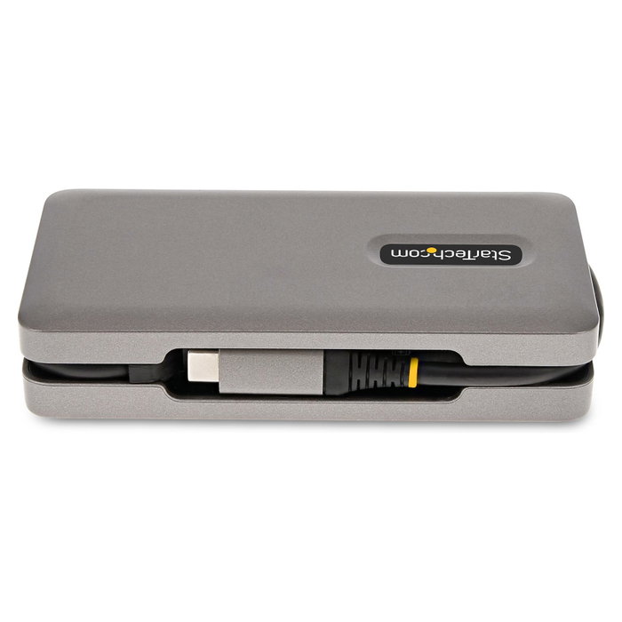 StarTech.com Adaptador Multipuertos USB-C DKT31CDHPD3 HDMI/DP 4K 60Hz, Hub USB 3.2, 100W PD, Gris