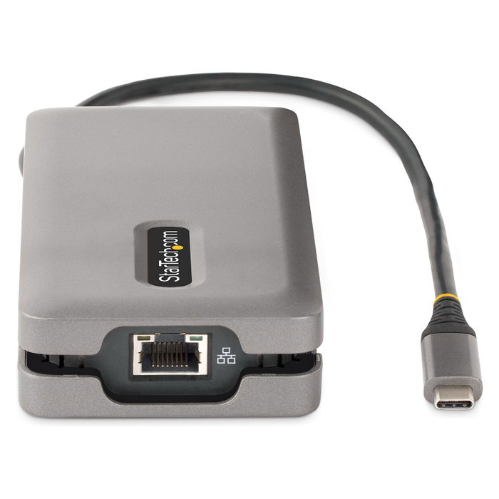 StarTech.com Adaptador Multipuertos USB-C DKT31CDHPD3 HDMI/DP 4K 60Hz, Hub USB 3.2, 100W PD, Gris