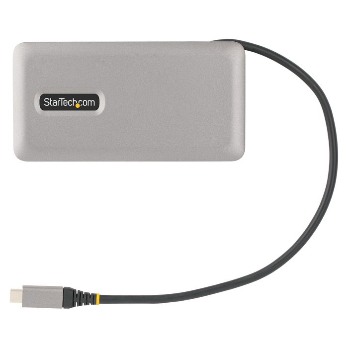 StarTech.com Adaptador Multipuertos USB-C DKT31CDHPD3 HDMI/DP 4K 60Hz, Hub USB 3.2, 100W PD, Gris