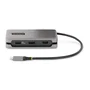 Startech.com DKT31CDHPD3 Base Docking Station USB-C a HDMI/DP 4K 60Hz con 100W PD, 3 Puertos USB 3.2 (10Gbps) y Ethernet Gigabit para Portátil - Gris