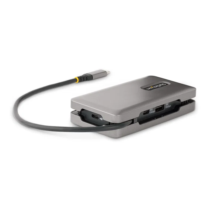 Startech.com DKT31CDHPD3 Base Docking Station USB-C a HDMI/DP 4K 60Hz con 100W PD, 3 Puertos USB 3.2 (10Gbps) y Ethernet Gigabit para Portátil - Gris