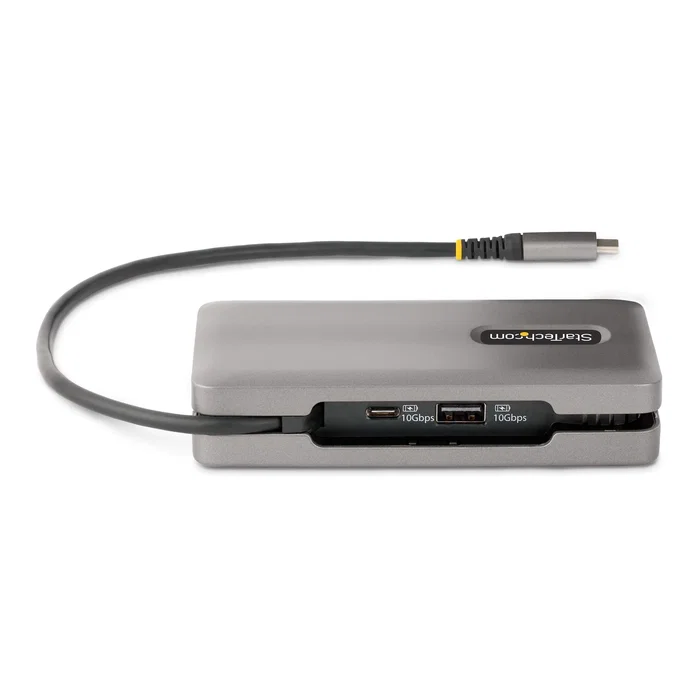 Startech.com DKT31CDHPD3 Base Docking Station USB-C a HDMI/DP 4K 60Hz con 100W PD, 3 Puertos USB 3.2 (10Gbps) y Ethernet Gigabit para Portátil - Gris