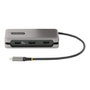 StarTech Adaptador Multipuertos USB-C con HDMI, DP, Hub USB de 3 Puertos, Estación de Conexión USB-C HDMI DP 1GbE 16W
